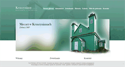 Desktop Screenshot of kruszyniany.com.pl