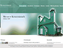 Tablet Screenshot of kruszyniany.com.pl